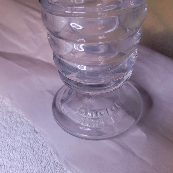 Ice Cream Soda Fountain Clear Glass 7.5" Dish Cup Single 1930 Mondae Siren - Picture 3 of 9